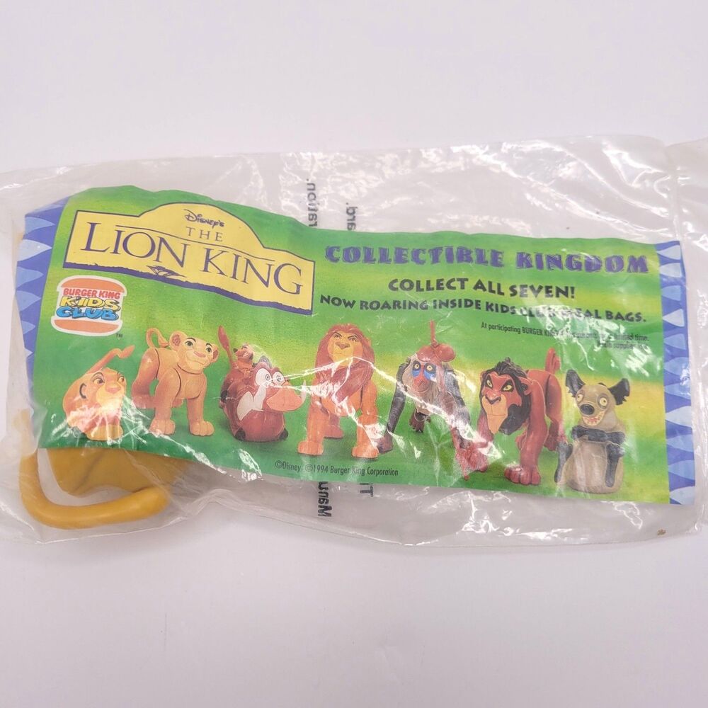 Vintage 1994 Disney Lion King Burger King 7 Figure Toy Set NIP - Picture 2 of 9